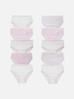 Primark Roupa Interior^Pack 10 Cuecas Estampadas Estrelas/riscas