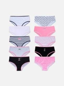 Primark Roupa Interior^Pack 10 Cuecas Estampado Slogan