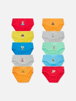 Primark Roupa Interior^Pack 10 Cuecas Gráficas Animais