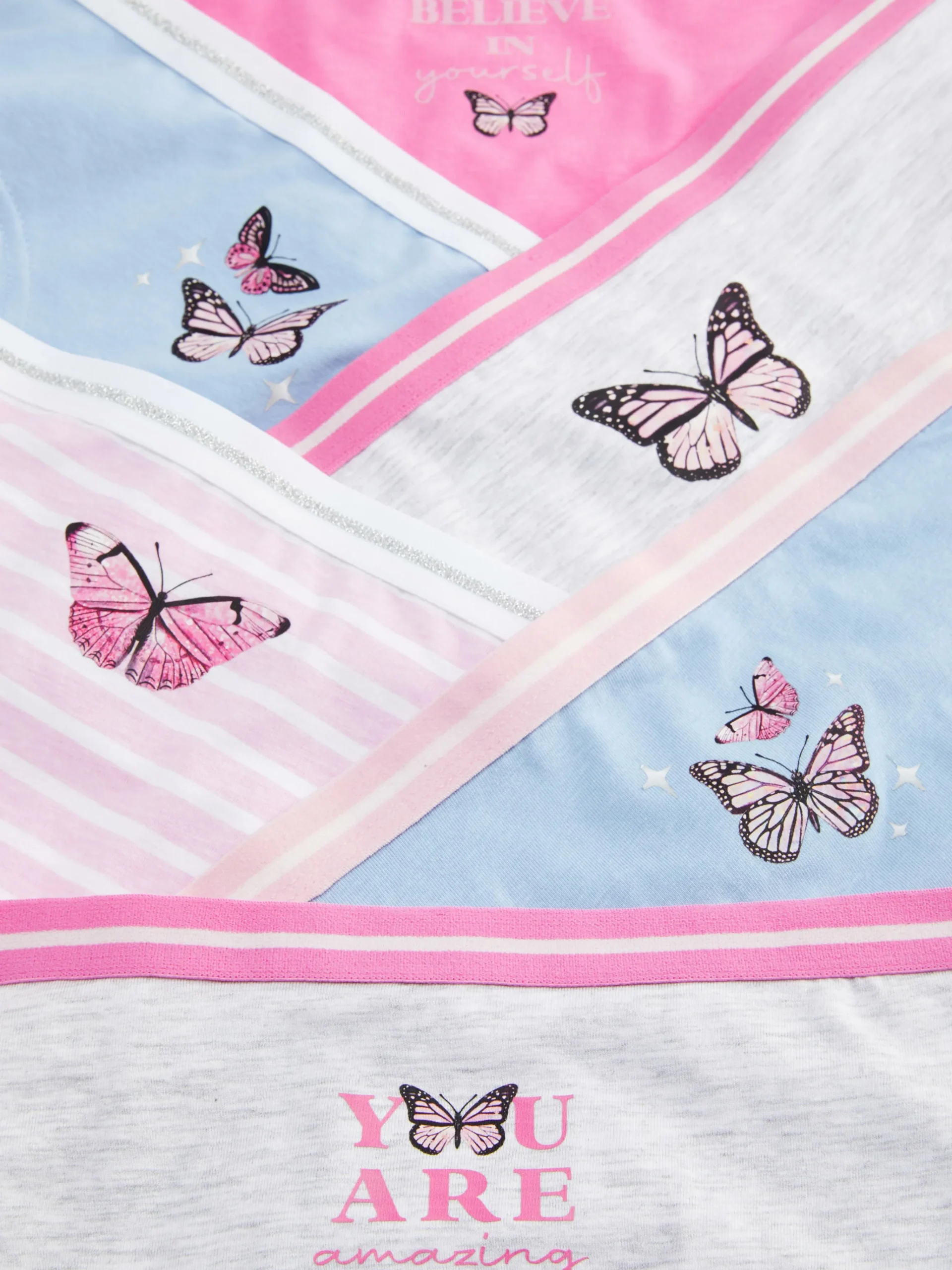 Primark Roupa Interior^Pack 6 Cuecas Hipster Borboleta