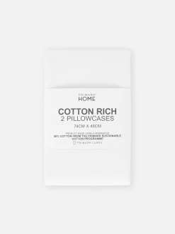 Primark Lençóis E Fronhas^Pack 2 Fronhas Almofadas Essenciais Brancas