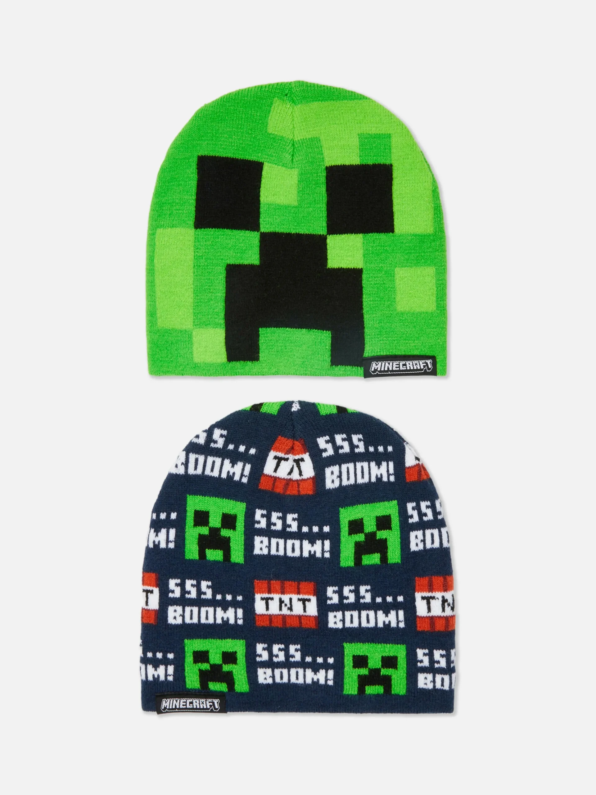 Primark Chapéus, Luvas E Cachecóis^Pack 2 Gorros Minecraft