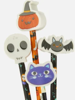 Primark Canetas E Lápis^Pack 6 Lápis/borrachas Halloween