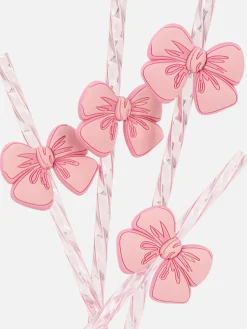 Primark Talheres E Utensílios^Pack 4 Palhinhas Torcidas Laços