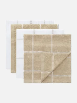 Primark Serviços De Mesa^Pack 4 Panos Cozinha Algodão Turco