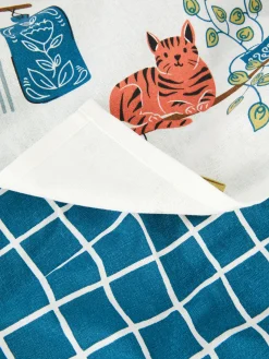 Primark Serviços De Mesa^Pack 2 Panos Cozinha Estampados