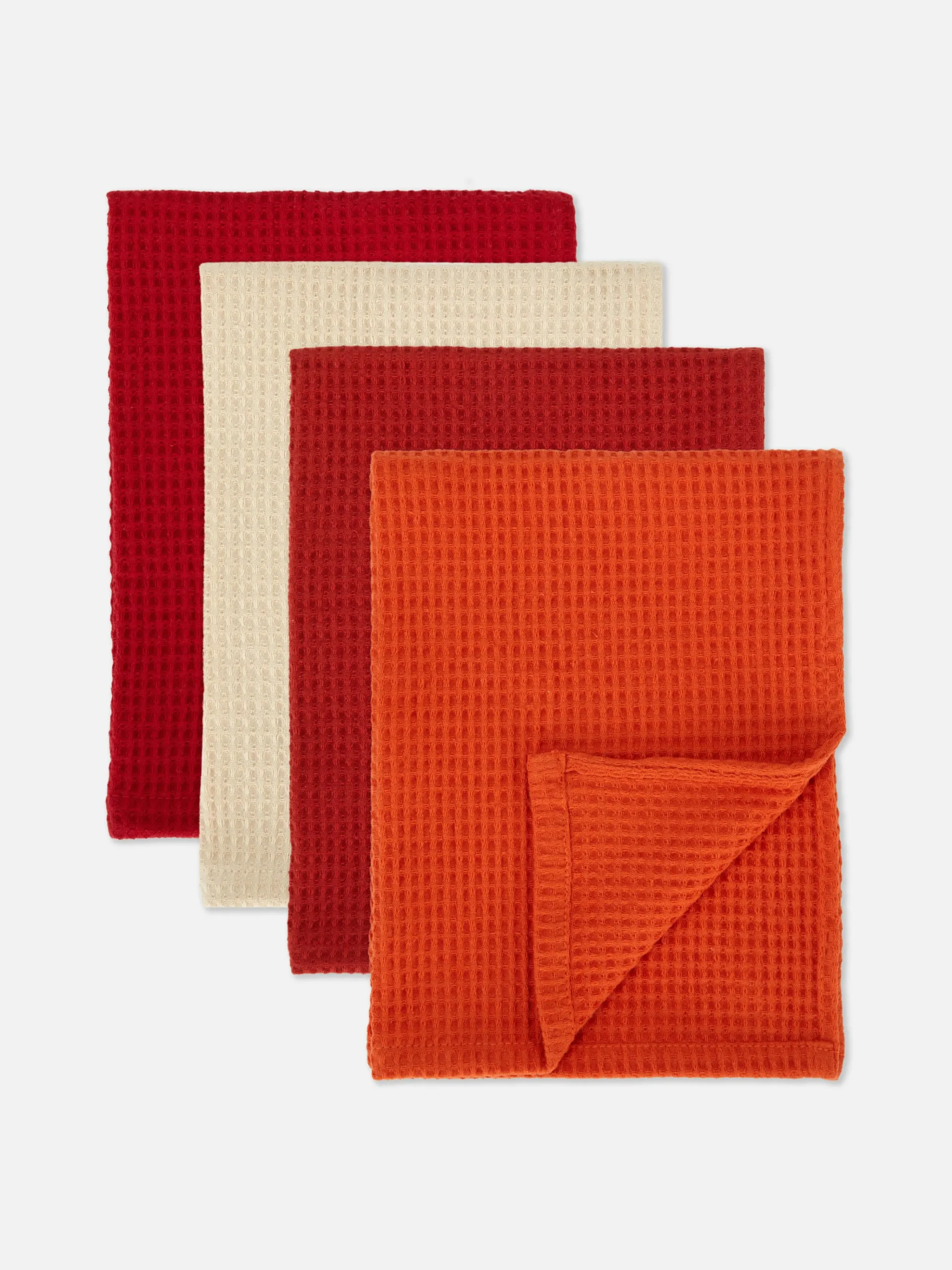 Primark Serviços De Mesa^Pack 4 Panos Cozinha Textura Losangos