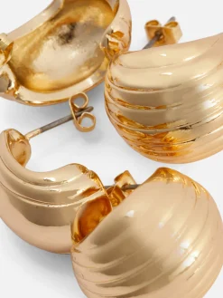 MULHER Primark Bijutaria^Pack 2 Pares Argolas Forma Concha Rita Ora