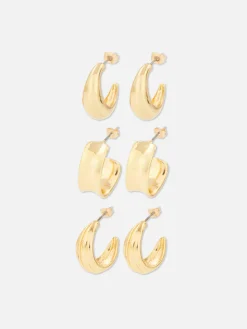 MULHER Primark Bijutaria^Pack 3 Pares Argolas Sortidas