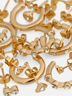 MULHER Primark Bijutaria^Pack 15 Pares Brincos Pequenos/argolas Sortidos