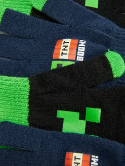 Primark Chapéus, Luvas E Cachecóis^Pack 2 Pares Luvas Malha Minecraft