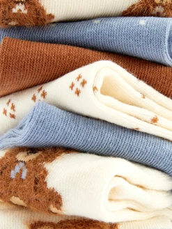 MULHER Primark Meias^Pack 7 Pares Meias Cano Médio Urso