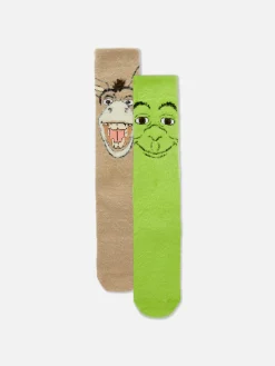 MULHER Primark Meias^Pack 2 Pares Meias Confortáveis Shrek