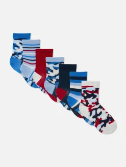 Primark Meias^Pack 7 Pares Meias Curtas Camufladas