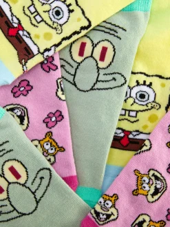 MULHER Primark Meias^Pack 3 Pares Meias Desporto SpongeBob SquarePants