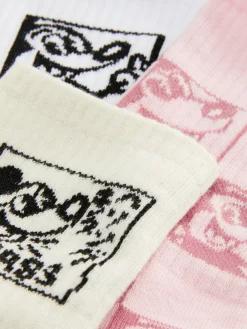 MULHER Primark Meias^Pack 3 Pares Meias Disney Mickey Mouse X Keith Haring