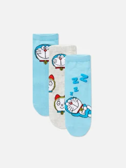 MULHER Primark Meias^Pack 3 Pares Meias Ténis Doraemon