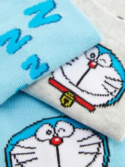 MULHER Primark Meias^Pack 3 Pares Meias Ténis Doraemon