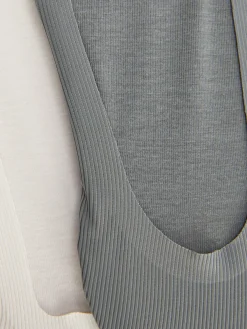 MULHER Primark Meias^Pack 2 Pares Pezinhos Canelados Microfibra