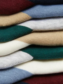 Primark Meias^Pack 7 Pares Soquetes Bloco Cor