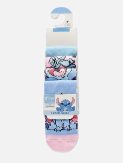 Primark Meias E Collants^Pack 4 Pares Soquetes Disney Stitch