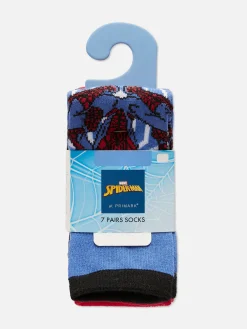 Primark Meias^Pack 7 Pares Soquetes Marvel Homem-Aranha