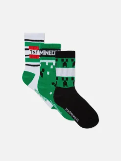Primark Meias^Pack 3 Pares Soquetes Minecraft