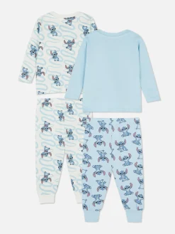 Primark Pijamas E Roupa De Dormir^Pack 2 Pijamas Manga Comprida Disney Stitch
