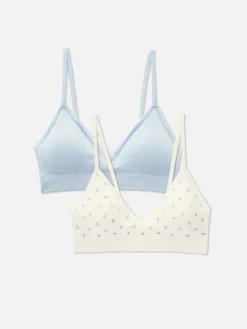MULHER Primark Sutiãs^Pack 2 Sutiãs Bralette Triangulares S/ Costuras