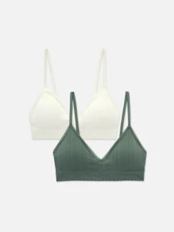 MULHER Primark Sutiãs^Pack 2 Sutiãs Bralette Triangulares S/ Costuras