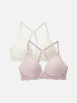 MULHER Primark Sutiãs^Pack 2 Sutiãs Lounge S/ Aros Rebordo Renda