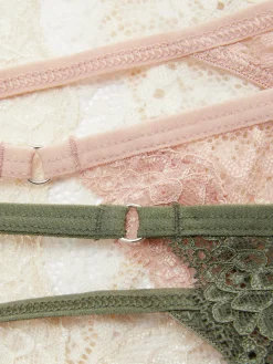 MULHER Primark Cuecas^Pack 3 Tangas Fio Dental Renda