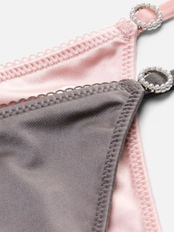 MULHER Primark Cuecas^Pack 2 Tangas Fivelas Brilhantes