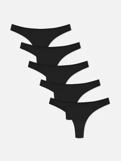 MULHER Primark Cuecas^Pack 5 Tangas Microfibra