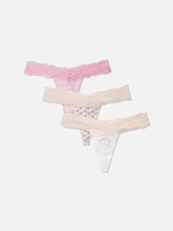 MULHER Primark Cuecas^Pack 3 Tangas Renda Hello Kitty