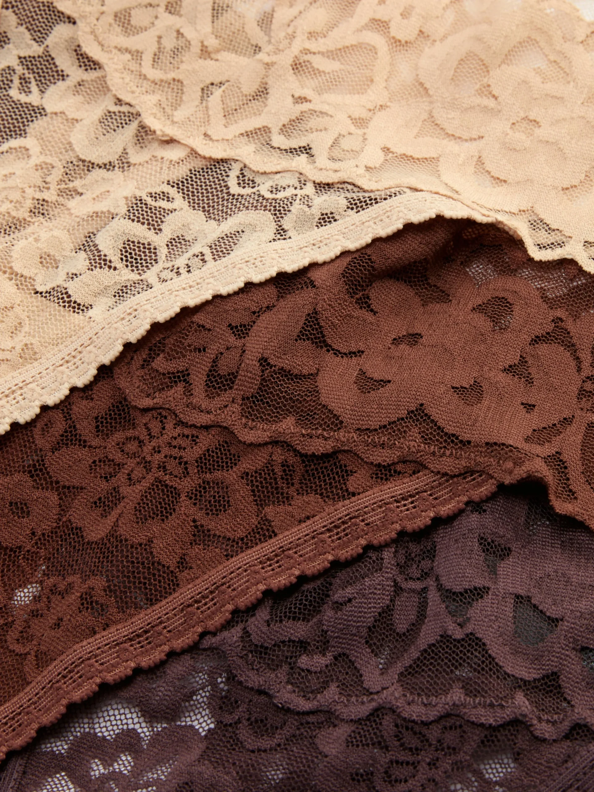 MULHER Primark Cuecas^Pack 3 Tangas Renda Padrão Floral Tonais