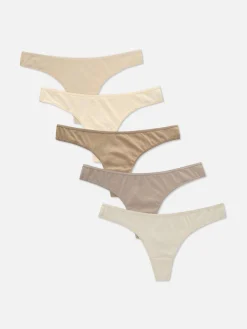 MULHER Primark Cuecas^Pack 5 Tangas Uso Diário