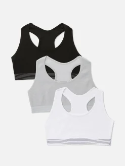 Primark Roupa Interior^Pack 3 Tops Curtos Desportivos S/ Costuras