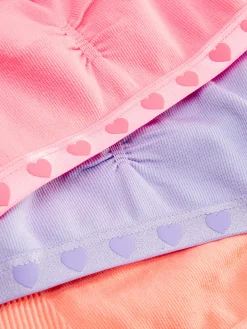 Primark Roupa Interior^Pack 3 Tops Curtos S/ Costuras Corações