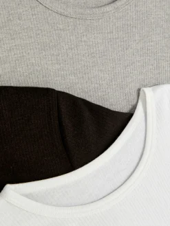 Primark Roupa Interior^Pack 3 Tops Manga Curta Térmicos