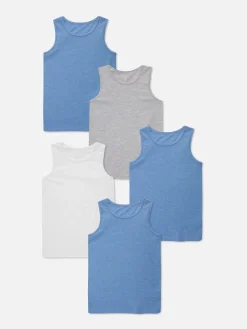 Primark Roupa Interior^Pack 5 Tops S/ Mangas Básicos Sortidos