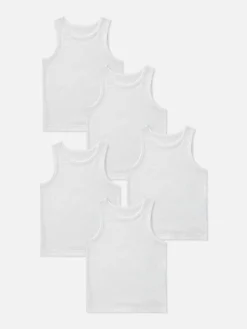 Primark Roupa Interior^Pack 5 Tops S/ Mangas Básicos