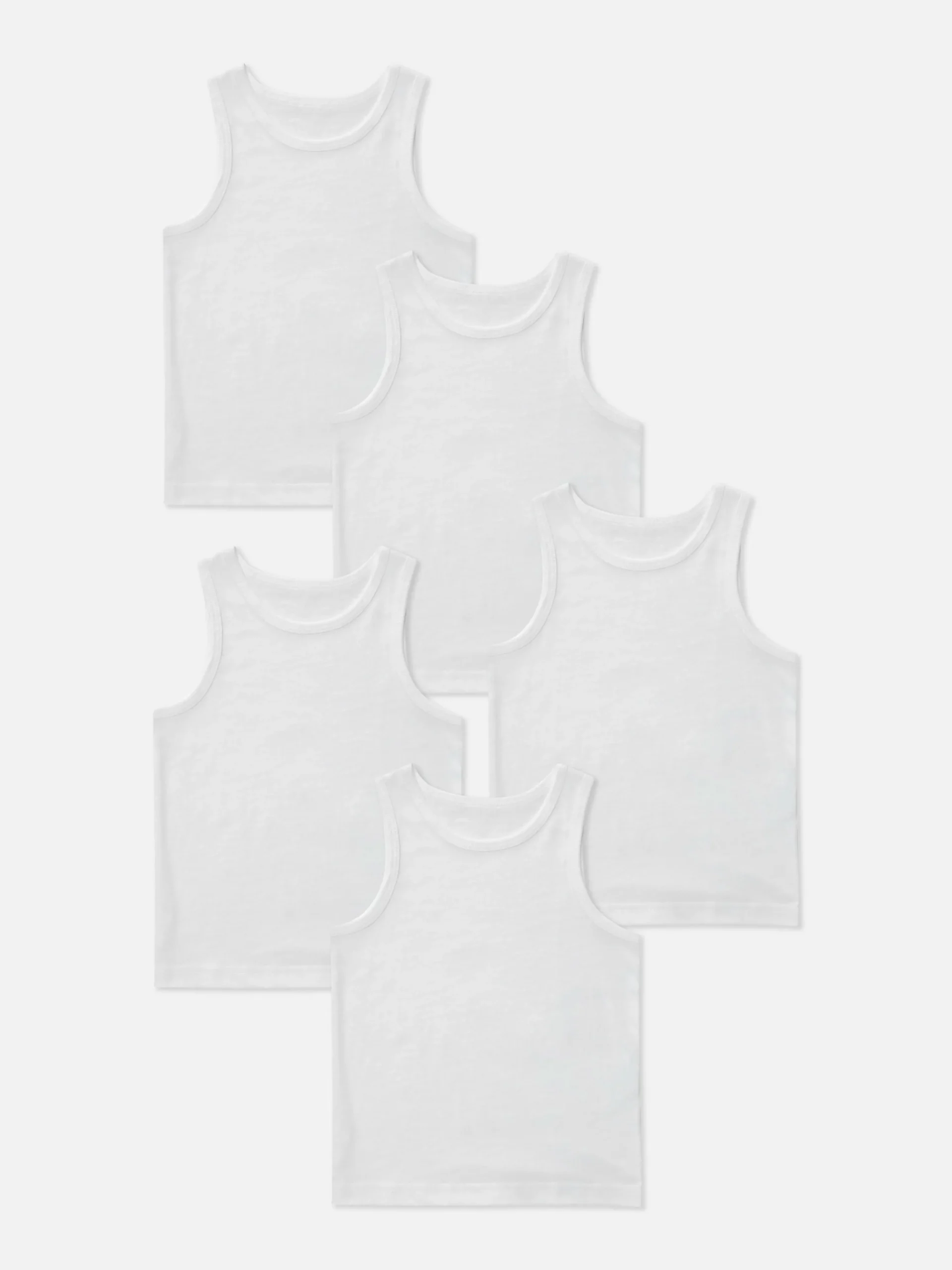 Primark Roupa Interior^Pack 5 Tops S/ Mangas Básicos