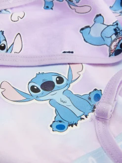 Primark Roupa Interior^Pack 2 Tops S/ Mangas Curtos Disney Stitch