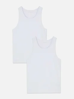 Primark Roupa Interior|Tops E T-Shirts^Pack 2 Tops S/ Mangas Mistura Modal