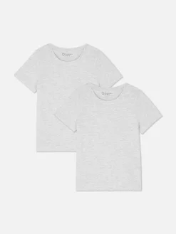 Primark Tops E T-Shirts^Pack 2 T-shirts Escolares Manga Curta