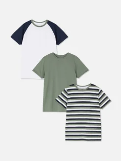 Primark Tops E T-Shirts^Pack 3 T-shirts Manga Curta