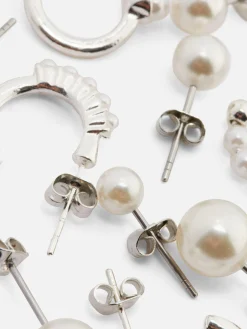 MULHER Primark Bijutaria^Pack Múltiplo Brincos Imitação Pérolas