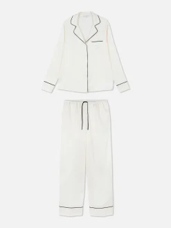 MULHER Primark Pijamas^Pijama Camisa Manga Comprida Cetim