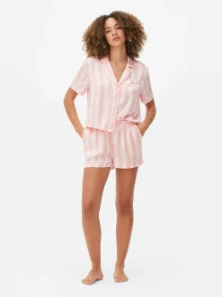 MULHER Primark Pijamas^Pijama Camisa/calções Cetim